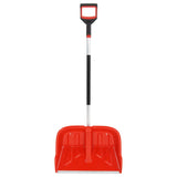Vidaxl sneeuwschep 136 cm aluminium rood