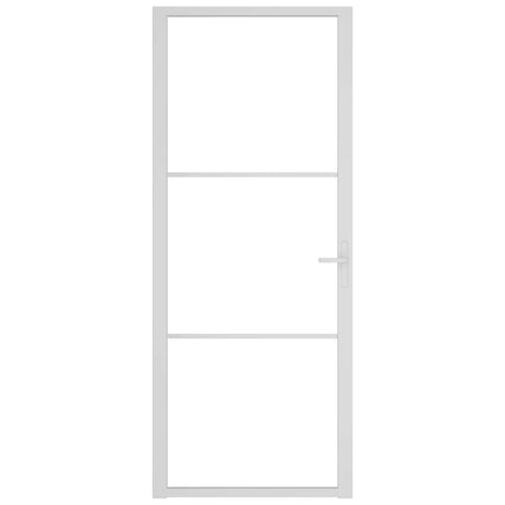 Vidaxl binnendeur 83x201,5 cm esg-glas en aluminium wit