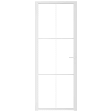 Vidaxl binnendeur 76x201,5 cm esg-glas en aluminium wit