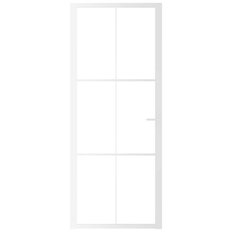 Vidaxl binnendeur 83x201,5 cm esg-glas en aluminium wit