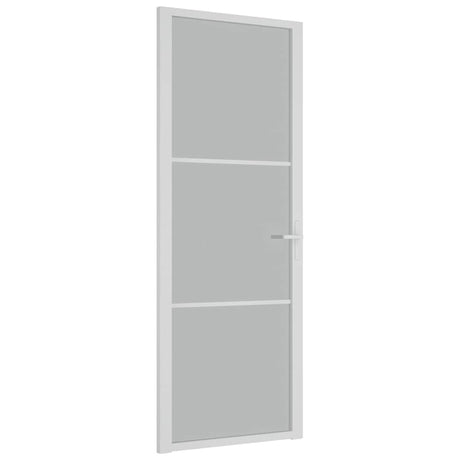 Vidaxl binnendeur 76x201,5 cm matglas en aluminium wit