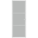 Vidaxl binnendeur 76x201,5 cm matglas en aluminium wit