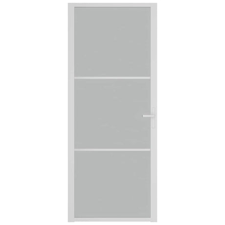 Vidaxl binnendeur 83x201,5 cm matglas en aluminium wit