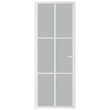 Vidaxl binnendeur 76x201,5 cm matglas en aluminium wit
