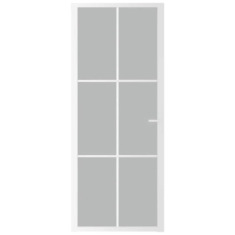 Vidaxl binnendeur 83x201,5 cm matglas en aluminium wit