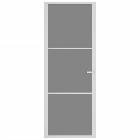 Vidaxl binnendeur 76x201,5 cm esg-glas en aluminium wit