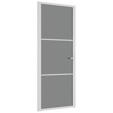 Vidaxl binnendeur 83x201,5 cm esg-glas en aluminium wit