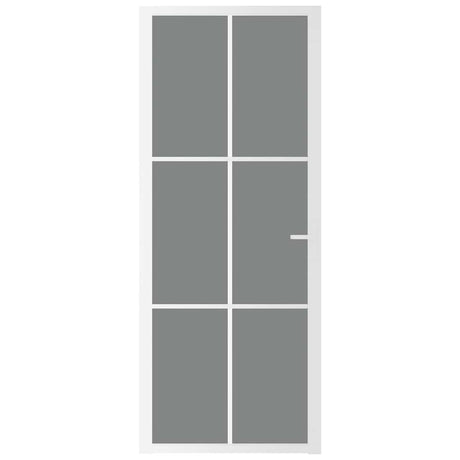 Vidaxl binnendeur 83x201,5 cm esg-glas en aluminium wit