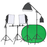 Vidaxl fotostudioset met verlichtingsset en achtergrondscherm