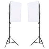 VidaXL Fotostudioset met lichtset, achtergrondscherm en reflector