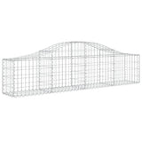 Vidaxl schanskorven 2 st gewelfd 200x30x40 60 cm gegalvaniseerd ijzer