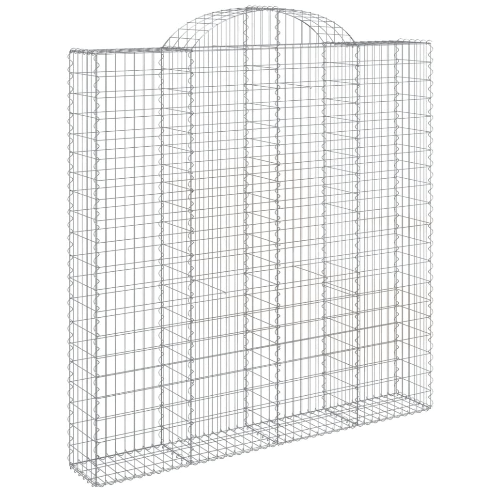 VidaXL Schanskorven 4 st gewelfd 200x30x200 220 cm ijzer