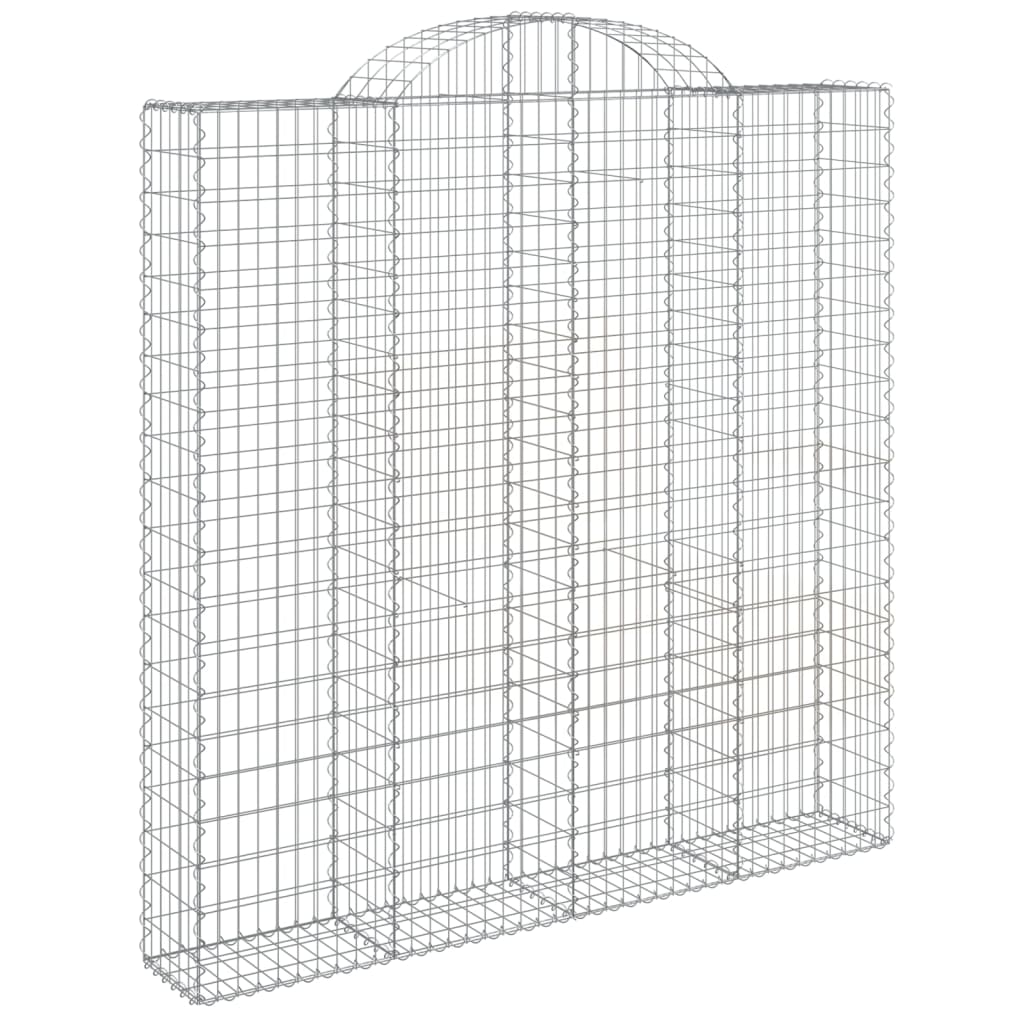 VidaXL Schanskorven 5 st gewelfd 200x30x200 220 cm ijzer