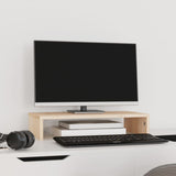 Vidaxl monitorstandaard 50x27x10 cm massief grenenhout