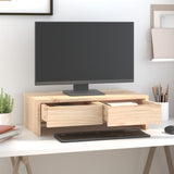 Vidaxl monitorstandaard 50x27x15 cm massief grenenhout