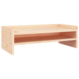 Vidaxl monitorstandaard 50x24x16 cm massief grenenhout