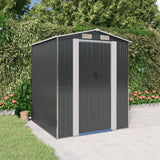 VidaXL Tuinschuur 192x191x223 cm gegalvaniseerd staal antracietkleurig