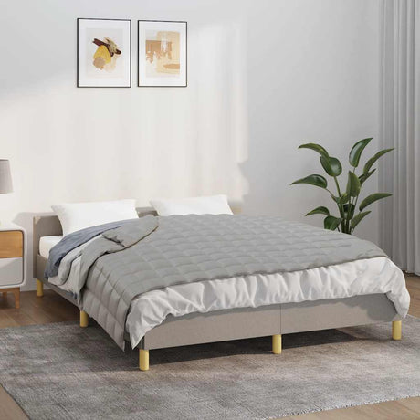 Vidaxl verzwaringsdeken 150x200 cm 11 kg stof grijs