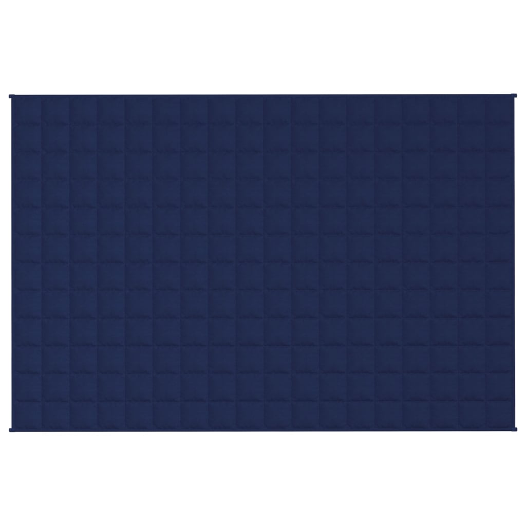 VidaXL Verzwaringsdeken 120x180 cm 5 kg stof blauw