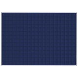 Vidaxl verzwaringsdeken 138x200 cm 6 kg stof blauw