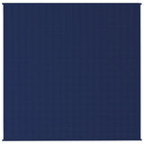 VidaXL Verzwaringsdeken 200x200 cm 9 kg stof blauw