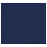 VidaXL Verzwaringsdeken 200x225 cm 9 kg stof blauw