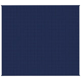 VidaXL Verzwaringsdeken 200x225 cm 13 kg stof blauw