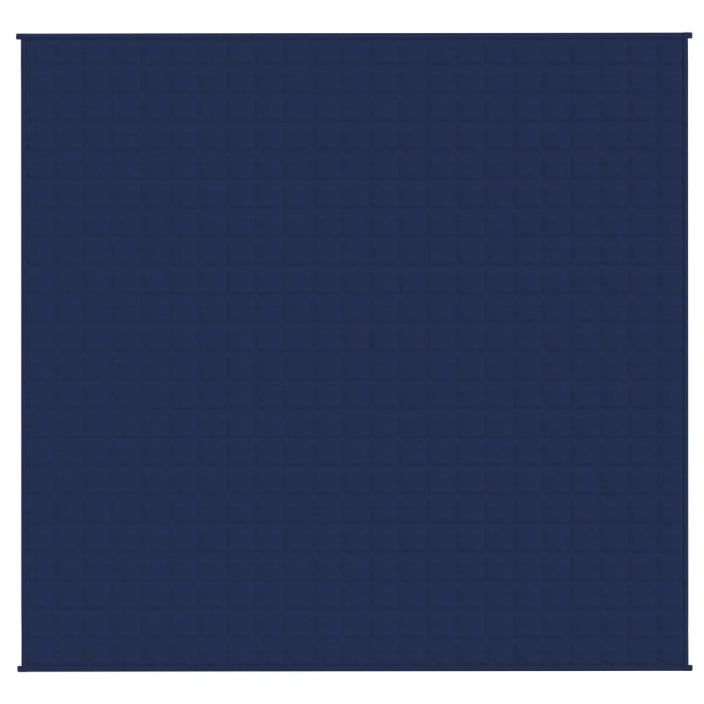 VidaXL Verzwaringsdeken 220x235 cm 11 kg stof blauw