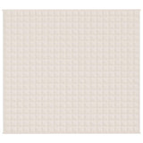 Vidaxl verzwaringsdeken 200x225 cm 9 kg stof lichtcrèmekleurig