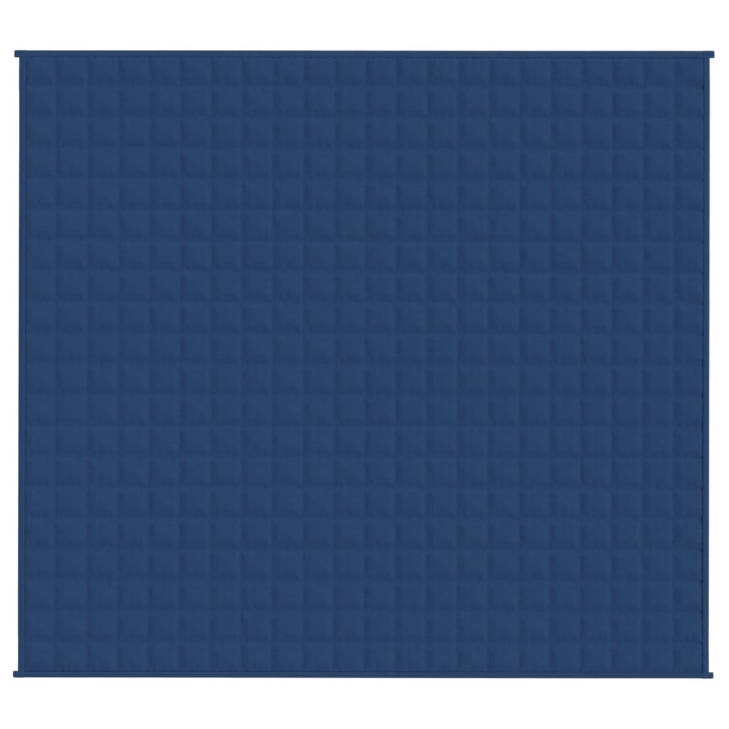 VidaXL Verzwaringsdeken 200x225 cm 9 kg stof blauw