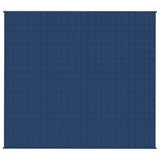 VidaXL Verzwaringsdeken 200x225 cm 13 kg stof blauw