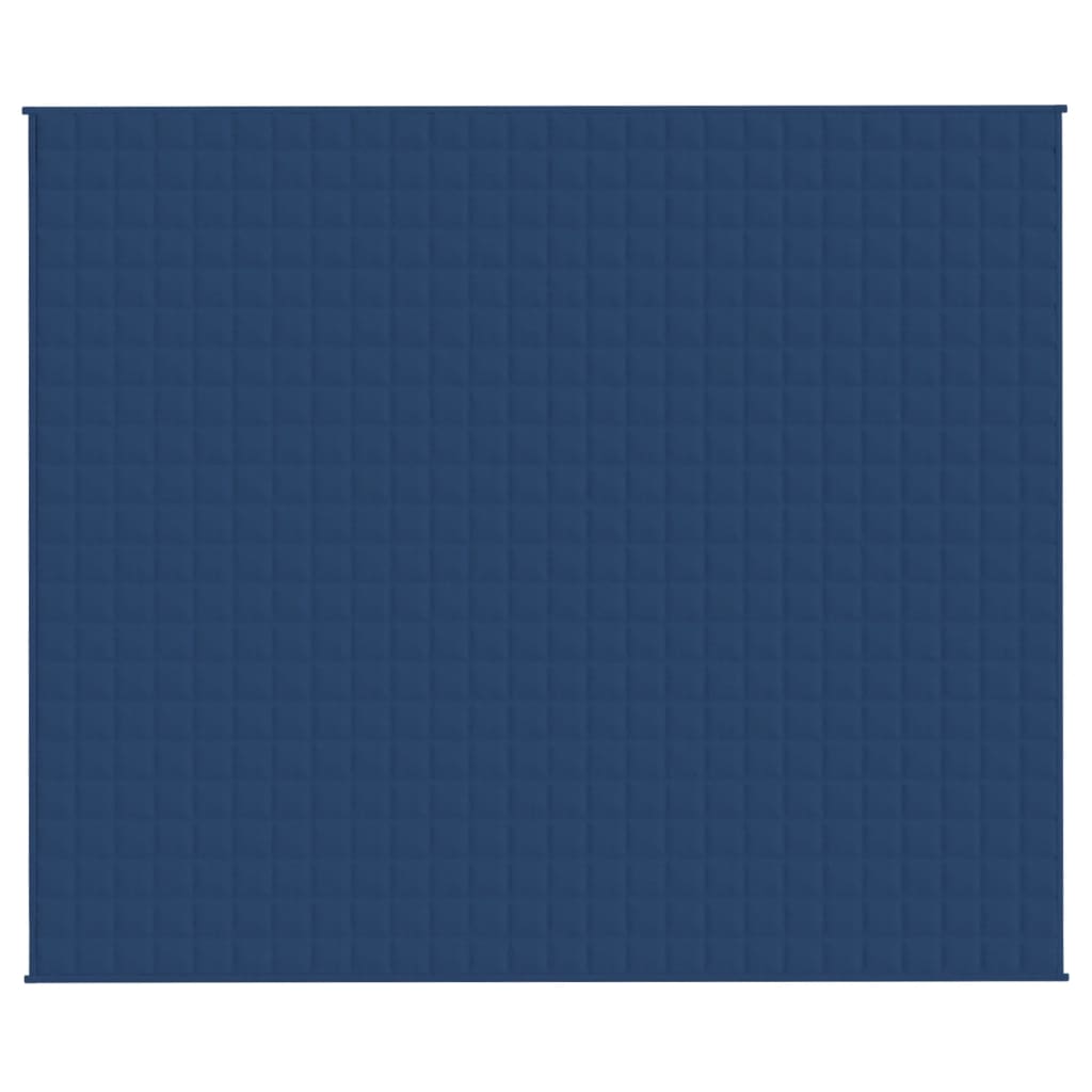 VidaXL Verzwaringsdeken 220x260 cm 15 kg stof blauw