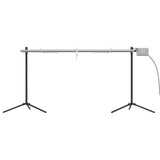 Vidaxl automatische barbecue met motor 150x46,5x82,5 cm roestvrijstaal