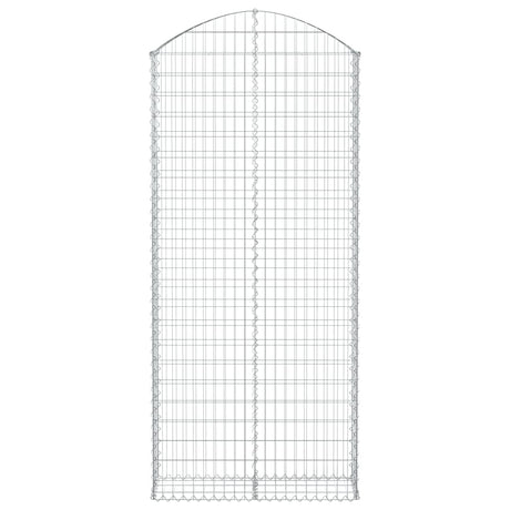 Vidaxl schanskorf gewelfd 100x30x220 240 cm gegalvaniseerd ijzer