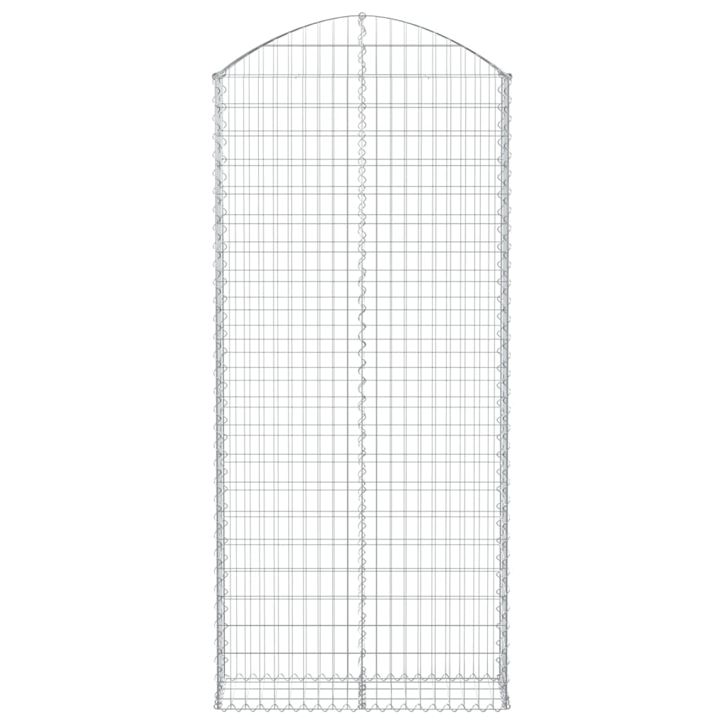 Vidaxl schanskorf gewelfd 100x30x220 240 cm gegalvaniseerd ijzer