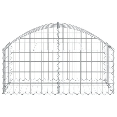 Vidaxl schanskorf gewelfd 100x50x40 60 cm gegalvaniseerd ijzer