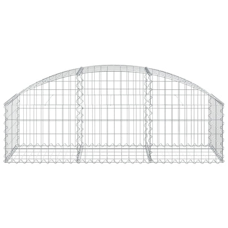Vidaxl schanskorf gewelfd 150x50x40 60 cm gegalvaniseerd ijzer