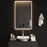 Vidaxl badkamerspiegel led 60x100 cm