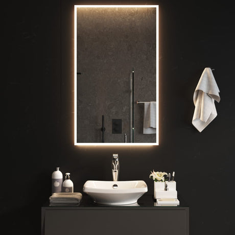 Vidaxl badkamerspiegel led 60x100 cm