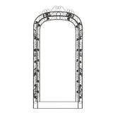 Vidaxl tuinboog 116x45x240 cm staal zwart