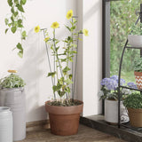 Vidaxl plantenstaken 20 st 61 cm staal donkergroen
