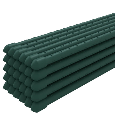 Vidaxl plantenstaken 30 st 90 cm staal groen