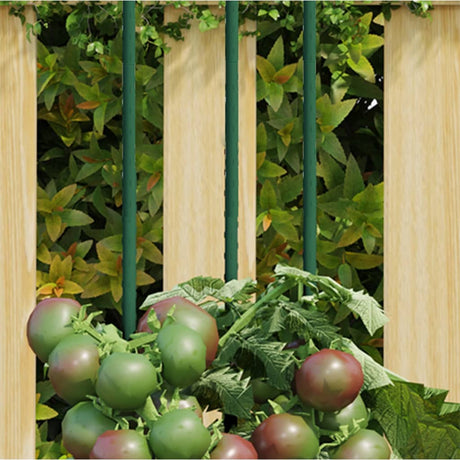 Vidaxl plantenstaken 30 st 90 cm staal groen