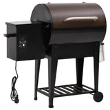 Vidaxl pelletbarbecue met bodemplaat 94 cm ijzer zwart