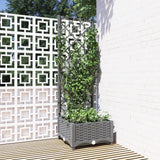 Vidaxl plantenbak met latwerk 40x40x121,5 cm polypropeen