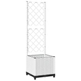 Vidaxl plantenbak met latwerk 40x40x136 cm polypropeen