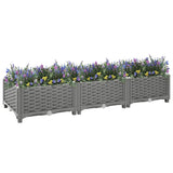 Vidaxl plantenbak verhoogd 120x40x23 cm polypropeen