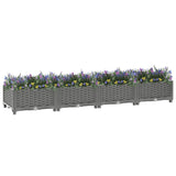 Vidaxl plantenbak verhoogd 160x40x23 cm polypropeen