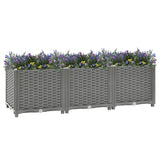 Vidaxl plantenbak verhoogd 120x40x38 cm polypropeen