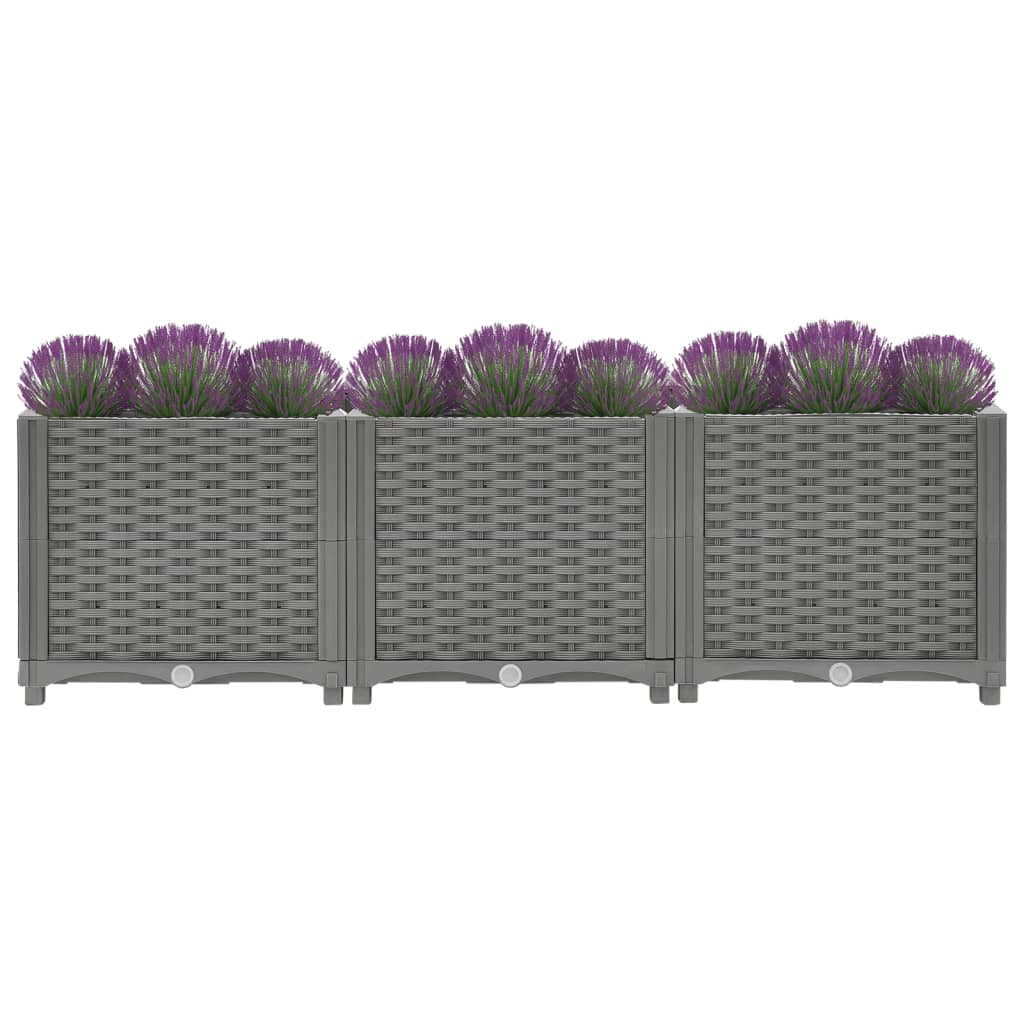 Vidaxl plantenbak verhoogd 120x40x38 cm polypropeen